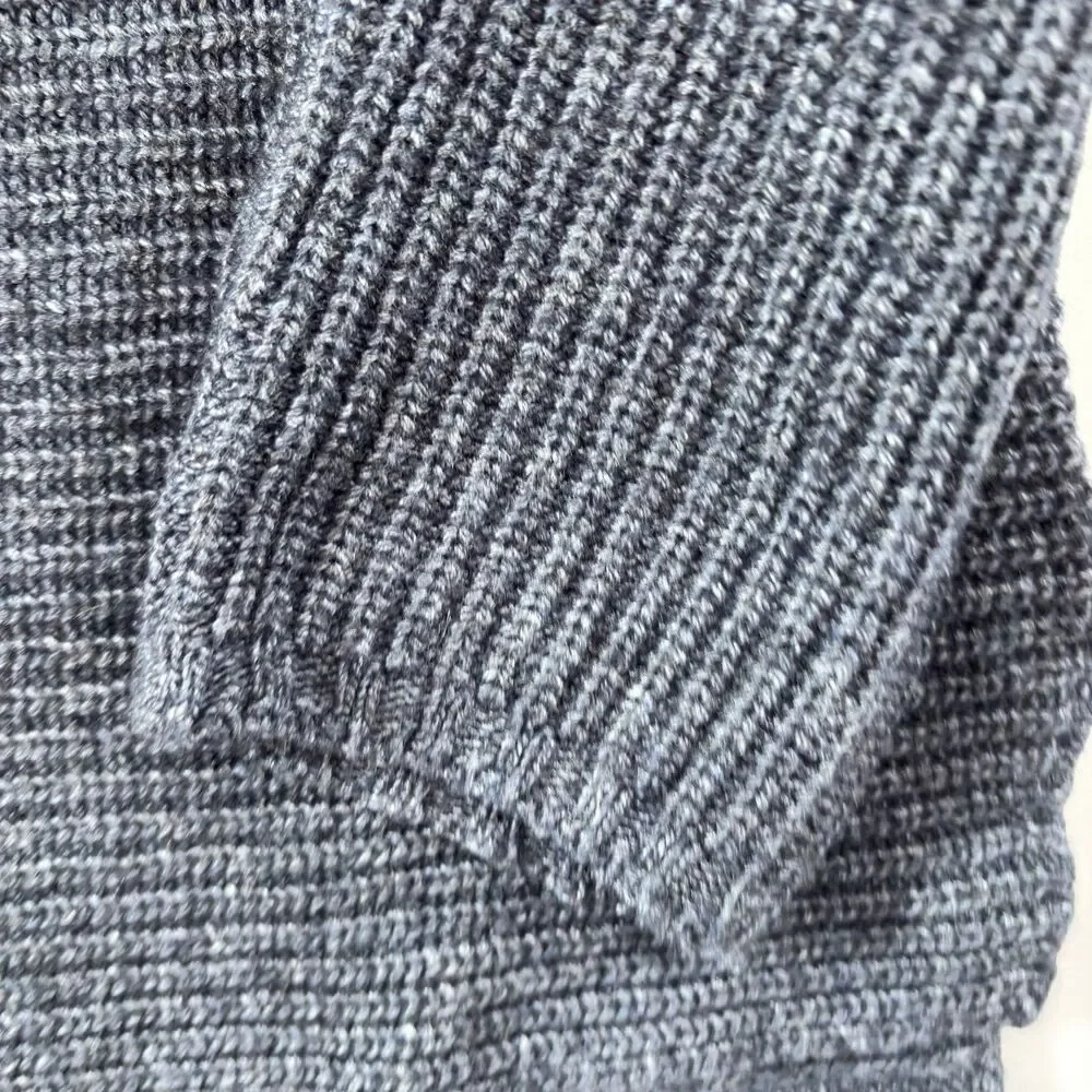 Bartolini Womens‎ Mock Neck Sweater Blue Gray Cashmere Wool Blend Italy Small